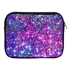 Purple Violet Glitter Galaxy Nebula Space Pattern Apple Ipad 2/3/4 Zipper Cases by Perong