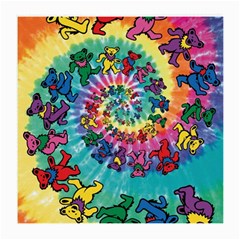 Tie Dye Grateful Dead Bears Medium Glasses Cloth (2 Sides) by Perong