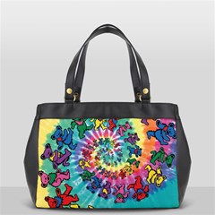 Tie Dye Grateful Dead Bears Oversize Office Handbag by Perong