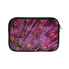 Peacock Feathers Coloured Plumage Pink Red Apple Ipad Mini Zipper Cases by Perong