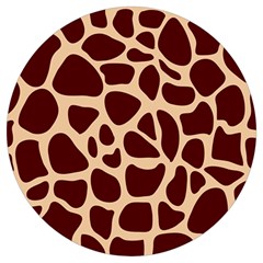 Animal Print Girraf Patterns Round Trivet by Ket1n9