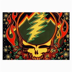 Grateful Dead Steal Your Face Deadhead Hippie Logo Music Large Glasses Cloth by Perong