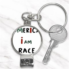 America  I Am Race Nail Clippers Key Chain by RiverRootz