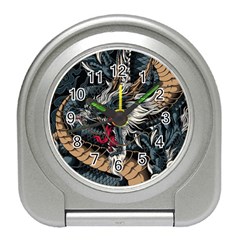 Dragon Snake Legend Japanese Mythology Travel Alarm Clock by Perong