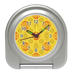 Art Pattern Design Background Travel Alarm Clock by Perong