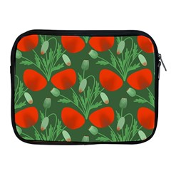 Poppy Fierce Wolf Poppies Bud Apple Ipad 2/3/4 Zipper Cases by Perong