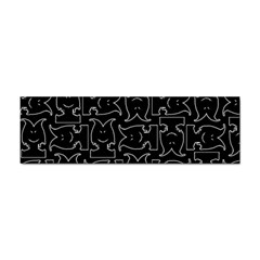 Enigmatic Demon Black And White Pattern Sticker (bumper) by dflcprintsclothing