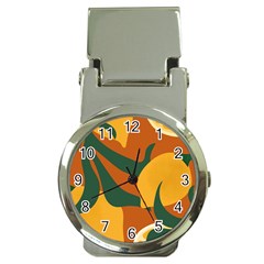 Lemon Citrus Fruit Summer Painting Drawing Money Clip Watches by Grandong