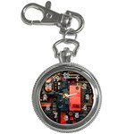 Tech Technology Pattern Key Chain Watches Front