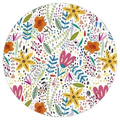 Flowers Nature Wallpaper Background Round Trivet by Proyonanggan