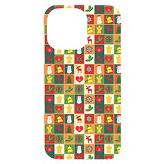 Template Christmas Pattern Iphone 14 Pro Max Black Uv Print Case by Proyonanggan