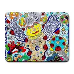 Supersonic Ladybug Angel Power Small Mousepad by chellerayartisans