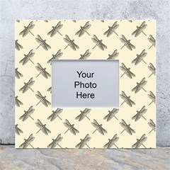 Dragonfy Insect Pattern White Wall Photo Frame 5  X 7  by Maspions