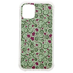 Swirls Foliage Leaves Green Iphone 12 Mini Tpu Uv Print Case	 by Maspions