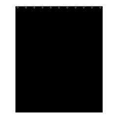 Plain Black Black Shower Curtain 60  X 72  (medium)  by kyorashop23