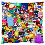 Sticker Art, Brand, Cartoon 16  Baby Flannel Cushion Case (Two Sides) Back