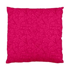 Pink Abstract Crimson Triangle Standard Cushion Case (one Side)