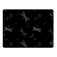 Background Pattern Dragonfly Fleece Blanket (small) by Posterlux