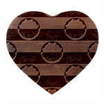 Art Pattern Design Wallpaper Heart Wood Jewelry Box Front