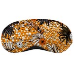 Leaf Yellow Point Flower White Sleep Mask Front