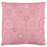 Pink Retro Texture With Circles, Retro Circles Background, 16  Baby Flannel Cushion Case (Two Sides) Front