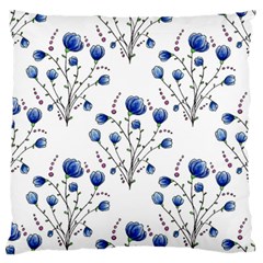 Flowers Seamless Pattern Victorian Standard Premium Plush Fleece Cushion Case (one Side) by Maspions