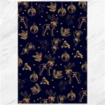 Christmas Pattern Gold December  Happy Holidays Merry Christmas Winter Family Festive Gold New Year Canvas 12  x 18  11.88 x17.36  Canvas - 1