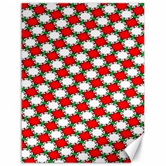 Christmas Star Red Green Canvas 18  X 24  by anzea