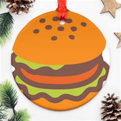 Hamburger Ornament (round) by anzea