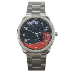 Astrology Surreal Surrealism Trippy Visual Art Sport Metal Watch by Bedest