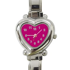 Purple Lego Texture Macro, Purple Dots Background Heart Italian Charm Watch