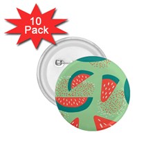 Watermelon Dots Summer Pattern 1 75  Buttons (10 Pack) by Bedest