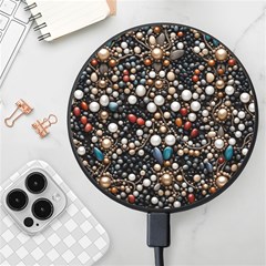 Pearls And Stones Wireless Fast Charger(black) by dedoma