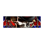 Confederate Flag Usa America United States Csa Civil War Rebel Dixie Military Poster Skull Sticker (Bumper) Front