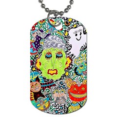 Supersonic Monster Mash Dog Tag (two Sides) by chellerayartisans