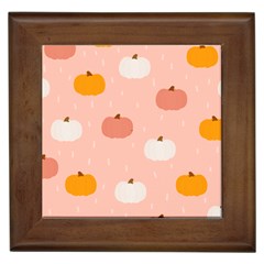 Pumpkin Pattern Halloween 20240926 160345 0000 Framed Tile by Safari