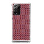 Brown Red Dot Pattern Samsung Galaxy Note 20 Ultra TPU UV Case Front