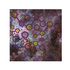 Abstract Molecular Space Art Square Satin Scarf (30  X 30 ) by ExtraGoodSauce