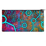 Abstract Tech Galaxy Design Pencil Case Back