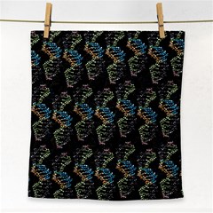 Multicolored Dna Strand Art Face Towel by ExtraAwesomeSauce