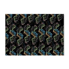 Multicolored Dna Strand Art Crystal Sticker (a4) by ExtraAwesomeSauce