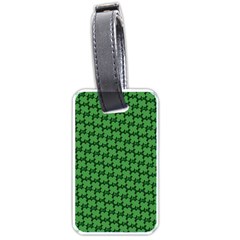 St  Patrick s Day Clovers Luggage Tag (one Side) by ExtraAwesomeSauce