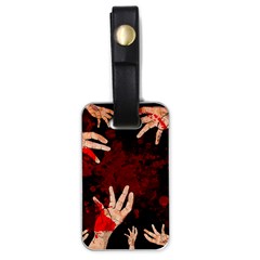 Horror Themed Bloody Hands Luggage Tag (one Side) by ExtraAwesomeSauce