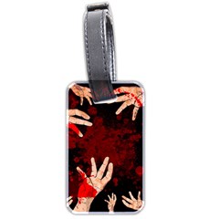 Horror Themed Bloody Hands Luggage Tag (two Sides) by ExtraAwesomeSauce