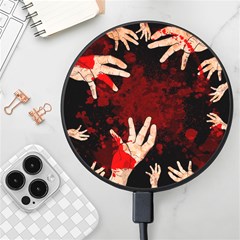 Horror Themed Bloody Hands Wireless Fast Charger(black) by ExtraAwesomeSauce