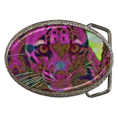 Pink And Purple Leopard Belt Buckles by ExtraAwesomeSauce