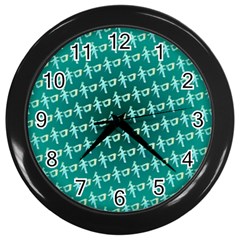 Peaceful Japanese Kanji Design Wall Clock (black) by ExtraAwesomeSauce