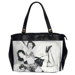 Betty Page Bdsm Oversize Office Handbag (2 Sides) by CherleyTemples