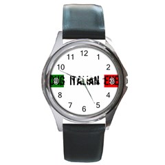 Strong Italian Energy Round Metal Watch by ConteMonfrey