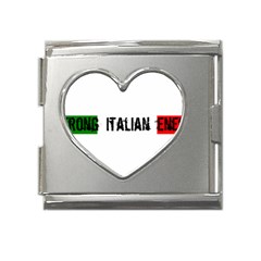 Strong Italian Energy Mega Link Heart Italian Charm (18mm) by ConteMonfrey